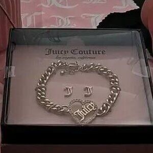 JUICY COUTURE Gold Bracelette and Earrings Set NWT
